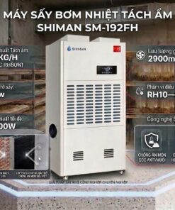 máy sấy bơm nhiệt tách ẩm shiman sm-192fh